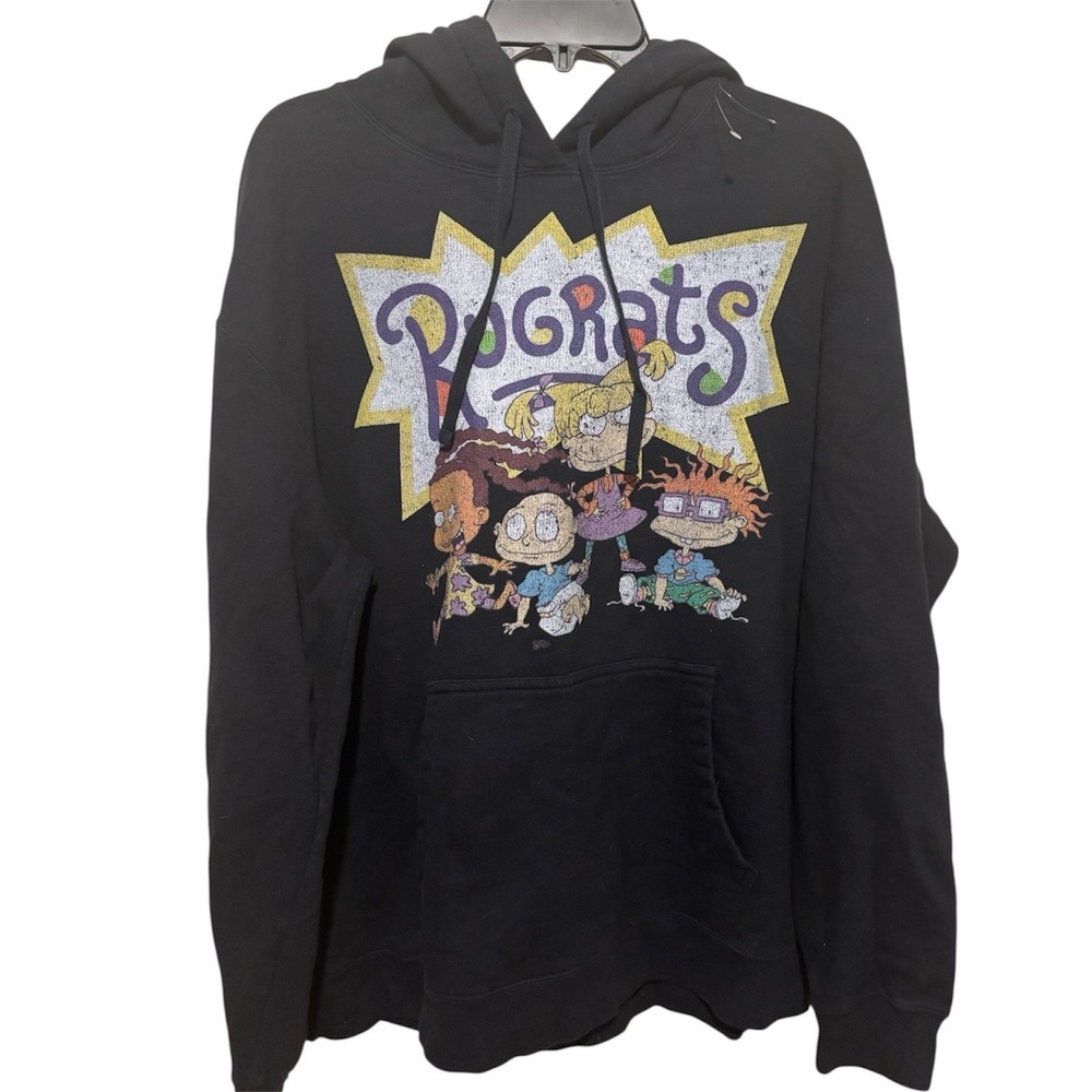 Nickelodeon Rugrats Black Unisex Hoodie‎ Size XL